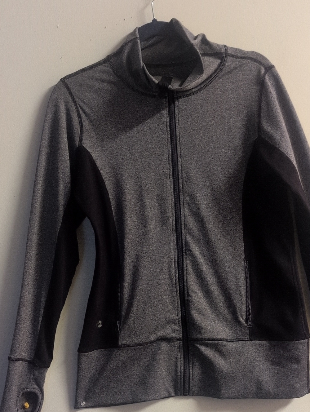 90 Degree Women's Full-Zip Performance Jacket - Gray/Black